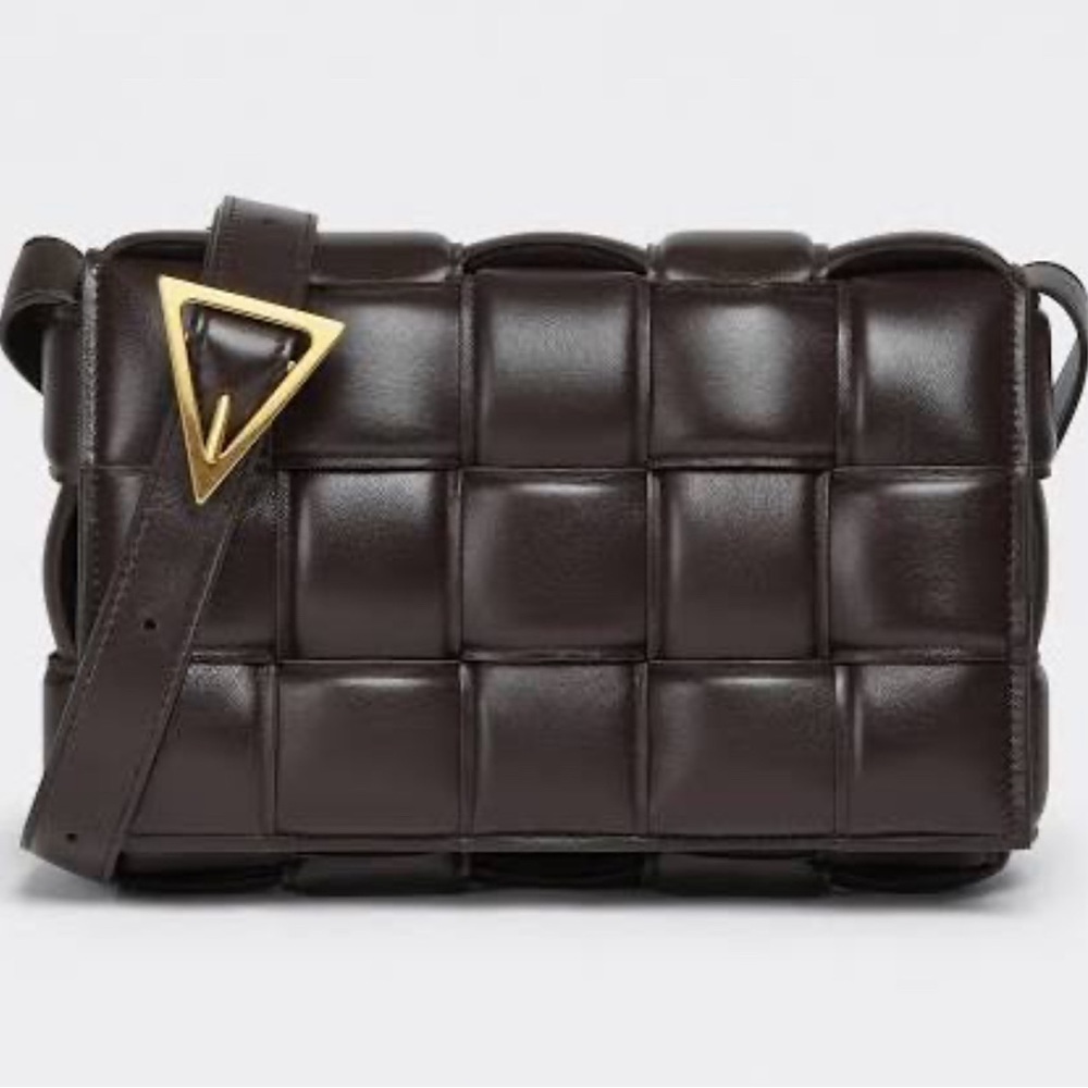 Bottega Veneta Padded cassette brown leather bag